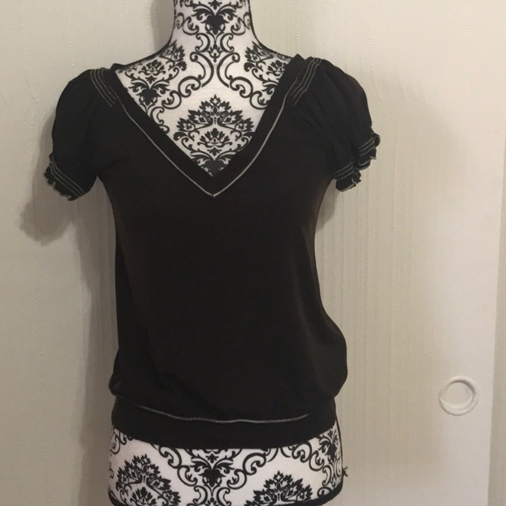 Studio M petite S brown top